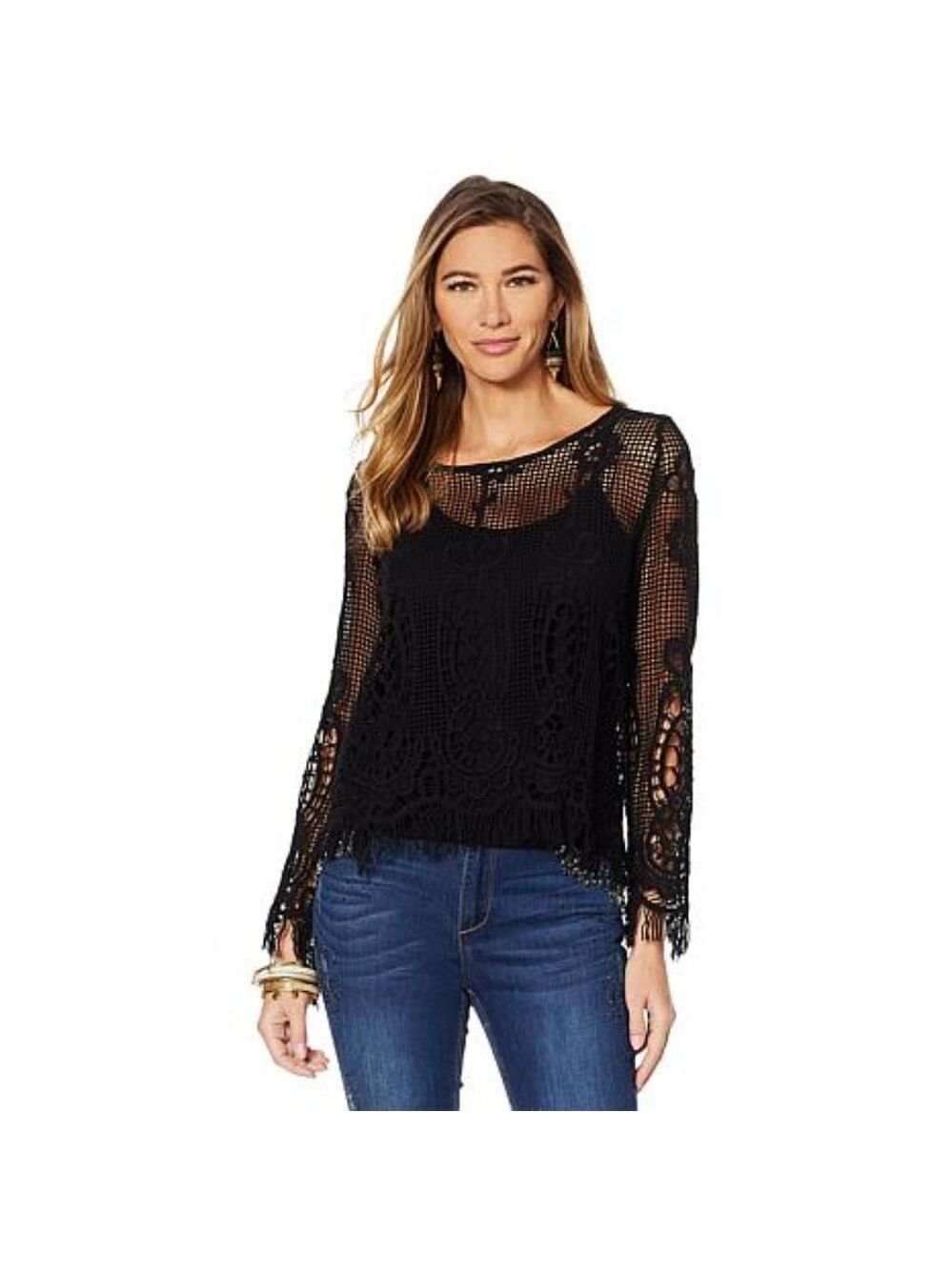 Labellum Hillary Scott Crochet Top Cami 636-830